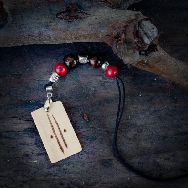 Maple wood and red pearls (Out of Stock)