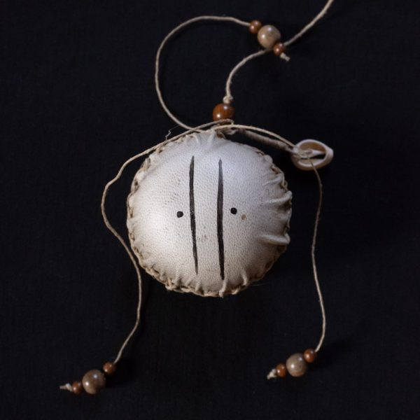 Brown shamanic rattle with shell €39 (Sold)