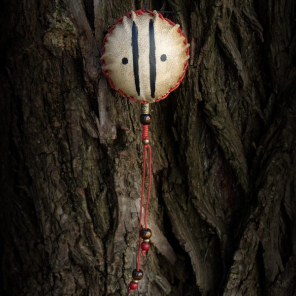 Red shamanic rattle €39 (Sold)