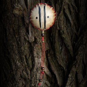 Red shamanic rattle €39 (Sold)